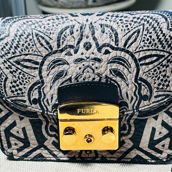 FURLA Tribal Graffiti Leather Mini Metropolis Bag - Picture 2 of 7